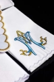 Komplet kielichowy bawełniany z haftowanym motywem maryjnym - KK/078 - HAF KK/078 - Dewocjonalia P.H. Jakóbczak - Katolicki sklep liturgiczny i hurtownia