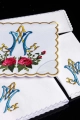 Komplet kielichowy bawełniany z haftowanym motywem maryjnym - KK/078 - HAF KK/078 - Dewocjonalia P.H. Jakóbczak - Katolicki sklep liturgiczny i hurtownia