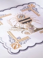 Komplet kielichowy bawełniany z haftowanym motywem kielicha eucharystycznego - KK/163 - HAF KK/163 - Dewocjonalia P.H. Jakóbczak - Katolicki sklep liturgiczny i hurtownia