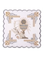 Komplet kielichowy bawełniany z haftowanym motywem kielicha eucharystycznego - KK/163 - HAF KK/163 - Dewocjonalia P.H. Jakóbczak - Katolicki sklep liturgiczny i hurtownia