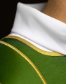 Dalmatyka liturgiczna zielona z ozdobnymi pasami i haftem złotego krzyża - KDL/285/01/53/B - HAF KDL/285/01/53/B - Dewocjonalia P.H. Jakóbczak - Katolicki sklep liturgiczny i hurtownia