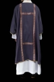 Dalmatyka liturgiczna fioletowa ze złotymi pasami żakardowymi - KDL/395/03/70/B - HAF KDL/395/03/70/B - Dewocjonalia P.H. Jakóbczak - Katolicki sklep liturgiczny i hurtownia