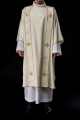 Dalmatyka liturgiczna ecru z dekoracyjnym haftem - KDL/285/05/53/B - HAF KDL/285/05/53/B - Dewocjonalia P.H. Jakóbczak - Katolicki sklep liturgiczny i hurtownia