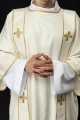Dalmatyka liturgiczna ecru z dekoracyjnym haftem - KDL/285/05/53/B - HAF KDL/285/05/53/B - Dewocjonalia P.H. Jakóbczak - Katolicki sklep liturgiczny i hurtownia