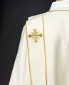 Dalmatyka liturgiczna ecru z dekoracyjnym haftem - KDL/285/05/53/B - HAF KDL/285/05/53/B - Dewocjonalia P.H. Jakóbczak - Katolicki sklep liturgiczny i hurtownia