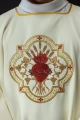 Dalmatyka liturgiczna ecru z motywem Serca Pana Jezusa i kielicha eucharystycznego - KDL/118/05/01/D - HAF KDL/118/05/01/D - Dewocjonalia P.H. Jakóbczak - Katolicki sklep liturgiczny i hurtownia