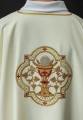 Dalmatyka liturgiczna ecru z motywem Serca Pana Jezusa i kielicha eucharystycznego - KDL/118/05/01/D - HAF KDL/118/05/01/D - Dewocjonalia P.H. Jakóbczak - Katolicki sklep liturgiczny i hurtownia
