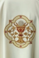 Dalmatyka liturgiczna ecru z motywem Serca Pana Jezusa i kielicha eucharystycznego - KDL/118/05/01/D - HAF KDL/118/05/01/D - Dewocjonalia P.H. Jakóbczak - Katolicki sklep liturgiczny i hurtownia