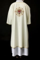 Dalmatyka liturgiczna ecru z motywem Serca Maryi - KDL/392/05/01/D - HAF KDL/392/05/01/D - Dewocjonalia P.H. Jakóbczak - Katolicki sklep liturgiczny i hurtownia