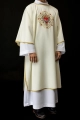 Dalmatyka liturgiczna ecru z motywem Serca Maryi - KDL/392/05/01/D - HAF KDL/392/05/01/D - Dewocjonalia P.H. Jakóbczak - Katolicki sklep liturgiczny i hurtownia