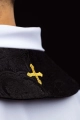 Stuła kapłańska czarna z haftem krzyża - KST/639/07/11 - HAF KST/639/07/11 - Dewocjonalia P.H. Jakóbczak - Katolicki sklep liturgiczny i hurtownia