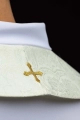 Stuła kapłańska ecru z haftem krzyża - KST/639/05/11 - HAF KST/639/05/11 - Dewocjonalia P.H. Jakóbczak - Katolicki sklep liturgiczny i hurtownia