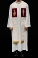 Stuła liturgiczna ecru z haftem PAX - KST/090/05/42 - HAF KST/090/05/42 - Dewocjonalia P.H. Jakóbczak - Katolicki sklep liturgiczny i hurtownia