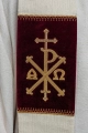 Stuła liturgiczna ecru z haftem PAX - KST/090/05/42 - HAF KST/090/05/42 - Dewocjonalia P.H. Jakóbczak - Katolicki sklep liturgiczny i hurtownia