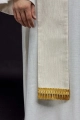 Stuła liturgiczna ecru z haftem Baranka Paschalnego - KST/089/05/42 - HAF KST/089/05/42 - Dewocjonalia P.H. Jakóbczak - Katolicki sklep liturgiczny i hurtownia