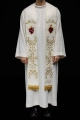 Stuła kapłańska ecru z dekoracyjnym haftem - KST/125/05/52 - HAF KST/125/05/52 - Dewocjonalia P.H. Jakóbczak - Katolicki sklep liturgiczny i hurtownia