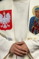 Stuła liturgiczna ecru z haftem maryjnym - KST/501/05/01 - HAF KST/501/05/01 - Dewocjonalia P.H. Jakóbczak - Katolicki sklep liturgiczny i hurtownia