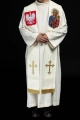 Stuła liturgiczna ecru z haftem maryjnym - KST/501/05/01 - HAF KST/501/05/01 - Dewocjonalia P.H. Jakóbczak - Katolicki sklep liturgiczny i hurtownia
