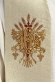 Stuła kapłańska złota z dekoracyjnym haftem - KST/159/10/37 - HAF KST/159/10/37 - Dewocjonalia P.H. Jakóbczak - Katolicki sklep liturgiczny i hurtownia