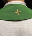 Stuła kapłańska zielona z dekoracyjnym haftem - KST/022/01/01 - HAF KST/022/01/01 - Dewocjonalia P.H. Jakóbczak - Katolicki sklep liturgiczny i hurtownia