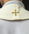 Stuła liturgiczna ecru z haftem Baranka Paschalnego - KST/017/05/01 - HAF KST/017/05/01 - Dewocjonalia P.H. Jakóbczak - Katolicki sklep liturgiczny i hurtownia