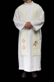 Stuła liturgiczna ecru z haftem Baranka Paschalnego - KST/017/05/01 - HAF KST/017/05/01 - Dewocjonalia P.H. Jakóbczak - Katolicki sklep liturgiczny i hurtownia