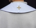 Stuła liturgiczna dwustronna fioletowo-biała z haftem IHS - KST/053/03-04/12 - HAF KST/053/03-04/12 - Dewocjonalia P.H. Jakóbczak - Katolicki sklep liturgiczny i hurtownia