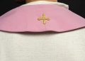 Stuła liturgiczna różowa z haftem IHS - KST/053/08/12 - HAF KST/053/08/12 - Dewocjonalia P.H. Jakóbczak - Katolicki sklep liturgiczny i hurtownia