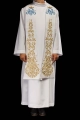 Stuła liturgiczna biała z haftem maryjnym - KST/040/04/01 - HAF KST/040/04/01 - Dewocjonalia P.H. Jakóbczak - Katolicki sklep liturgiczny i hurtownia