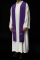 Stuła kapłańska fioletowa z haftem krzyża - KST/007/03/12 - HAF KST/007/03/12 - Dewocjonalia P.H. Jakóbczak - Katolicki sklep liturgiczny i hurtownia
