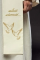 Stuła liturgiczna ecru z dekoracyjnym haftem - KST/412/05/01 - HAF KST/412/05/01 - Dewocjonalia P.H. Jakóbczak - Katolicki sklep liturgiczny i hurtownia
