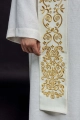 Stuła liturgiczna ecru z haftem maryjnym - KST/056/05/01 - HAF KST/056/05/01 - Dewocjonalia P.H. Jakóbczak - Katolicki sklep liturgiczny i hurtownia