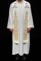 Stuła liturgiczna ecru z haftem maryjnym - KST/056/05/01 - HAF KST/056/05/01 - Dewocjonalia P.H. Jakóbczak - Katolicki sklep liturgiczny i hurtownia