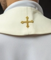 Stuła liturgiczna ecru z haftem eucharystycznym - KST/009/05/01 - HAF KST/009/05/01 - Dewocjonalia P.H. Jakóbczak - Katolicki sklep liturgiczny i hurtownia