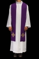 Stuła liturgiczna fioletowa z haftem krzyża - KST/046/03/01 - HAF KST/046/03/01 - Dewocjonalia P.H. Jakóbczak - Katolicki sklep liturgiczny i hurtownia
