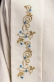 Stuła liturgiczna ecru z haftem maryjnym - KST/032/05/01 - HAF KST/032/05/01 - Dewocjonalia P.H. Jakóbczak - Katolicki sklep liturgiczny i hurtownia