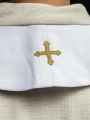 Stuła kapłańska biała z haftem maryjnym - KST/056/04/01 - HAF KST/056/04/01 - Dewocjonalia P.H. Jakóbczak - Katolicki sklep liturgiczny i hurtownia