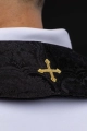 Stuła kapłańska czarna z haftem krzyża - KST/638/07/11 - HAF KST/638/07/11 - Dewocjonalia P.H. Jakóbczak - Katolicki sklep liturgiczny i hurtownia