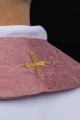 Stuła kapłańska różowa z haftem krzyża - KST/638/08/11 - HAF KST/638/08/11 - Dewocjonalia P.H. Jakóbczak - Katolicki sklep liturgiczny i hurtownia