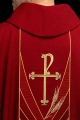 Czerwony ornat z haftowaną taśmą PAX - LE/7050/02 - HAF LE/7050/02 - Dewocjonalia P.H. Jakóbczak - Katolicki sklep liturgiczny i hurtownia