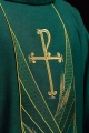 Zielony ornat z haftowanym pasem PAX - LE/7050/01 - HAF LE/7050/01 - Dewocjonalia P.H. Jakóbczak - Katolicki sklep liturgiczny i hurtownia