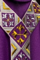 Ornat fioletowy z haftowanym pasem ozdobnym - LE/7042/03 - HAF LE/7042/03 - Dewocjonalia P.H. Jakóbczak - Katolicki sklep liturgiczny i hurtownia