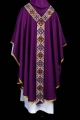 Ornat fioletowy z haftowanym pasem ozdobnym - LE/7042/03 - HAF LE/7042/03 - Dewocjonalia P.H. Jakóbczak - Katolicki sklep liturgiczny i hurtownia