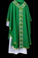 Zielony ornat z haftowanym pasem ozdobnym - LE/7042/01 - HAF LE/7042/01 - Dewocjonalia P.H. Jakóbczak - Katolicki sklep liturgiczny i hurtownia