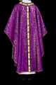 Ornat fioletowy z kamieniami naturalnymi - HM/7003/03/90 - HAF HM/7003/03/90 - Dewocjonalia P.H. Jakóbczak - Katolicki sklep liturgiczny i hurtownia