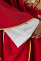 Czerwony ornat z haftowanym kołnierzem i symbolem Ducha Świętego - LE/7046/02 - HAF LE/7046/02 - Dewocjonalia P.H. Jakóbczak - Katolicki sklep liturgiczny i hurtownia