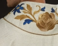 Ornat ecru haftowany z motywem maryjnym - LE/7045/05 - HAF LE/7045/05 - Dewocjonalia P.H. Jakóbczak - Katolicki sklep liturgiczny i hurtownia