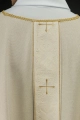 Ornat ecru z haftowanym pasem i motywem krzyża - LE/7074/05 - HAF LE/7074/05 - Dewocjonalia P.H. Jakóbczak - Katolicki sklep liturgiczny i hurtownia