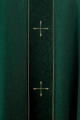 Ornat zielony z haftowanym pasem i motywem krzyża - LE/7074/01 - HAF LE/7074/01 - Dewocjonalia P.H. Jakóbczak - Katolicki sklep liturgiczny i hurtownia