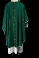Ornat zielony z haftowanym pasem i motywem krzyża - LE/7074/01 - HAF LE/7074/01 - Dewocjonalia P.H. Jakóbczak - Katolicki sklep liturgiczny i hurtownia